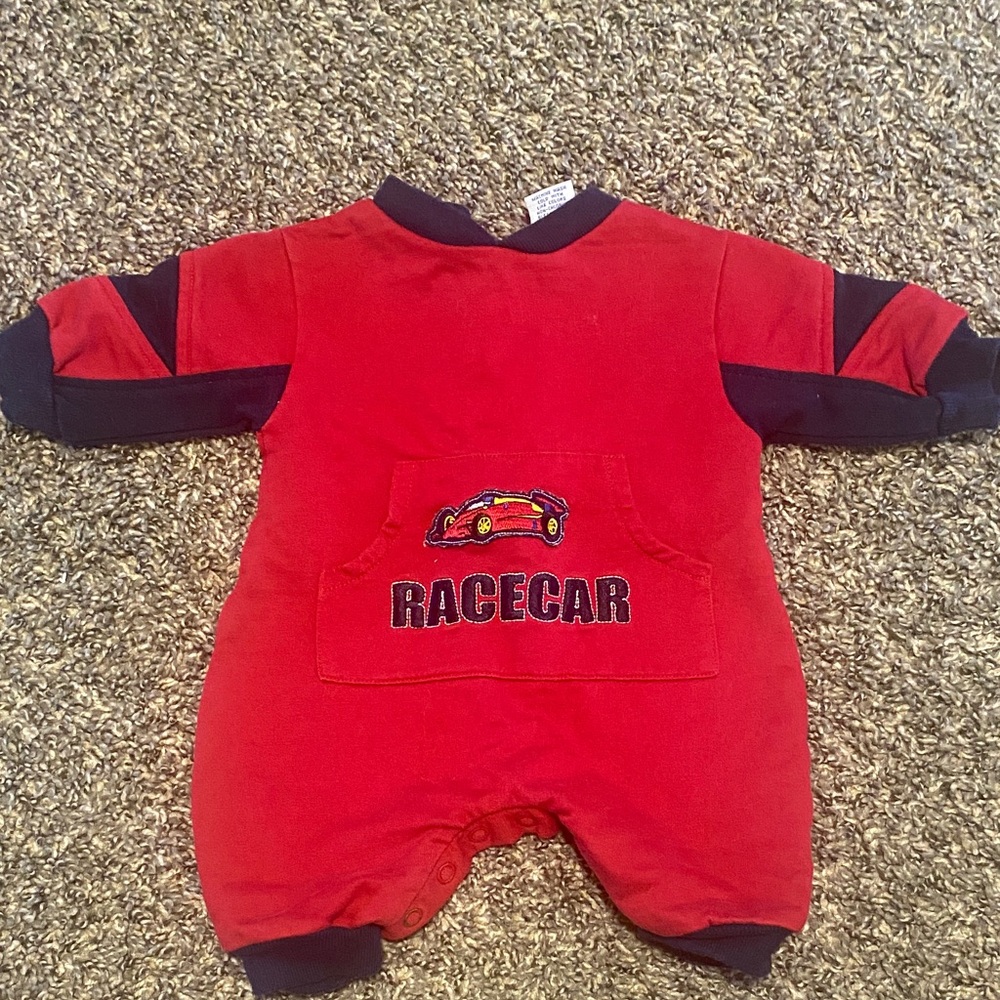 Red Racecar Baby Onesie